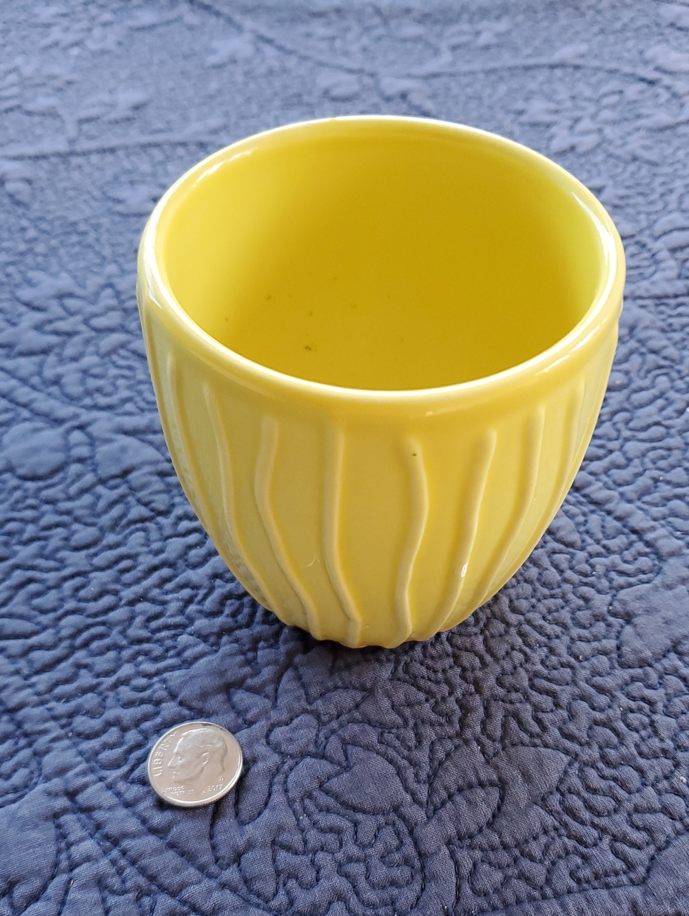 Yellow Ceramic Planter Pot by
